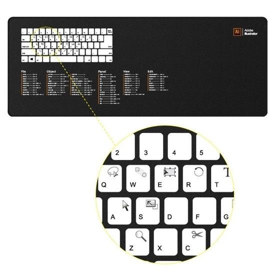 데스크매트 엑셀 단축키 장패드 포토샵 작업매트 컴퓨터용 작업패드 장패드 일러스트