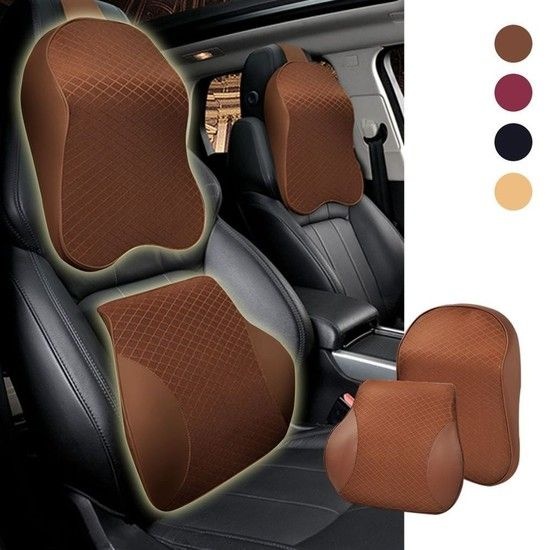 상품상세참조 차량용 허리받침 메모리폼 등쿠션 자동차 목베개 등받이 쿠션 허리지지대 의자허리받침