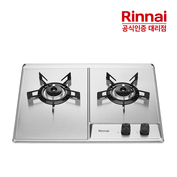 [린나이(가전)] [전국설치]린나이 고화력 2구 빌트인 실버 가스레인지 CPBS201DJ