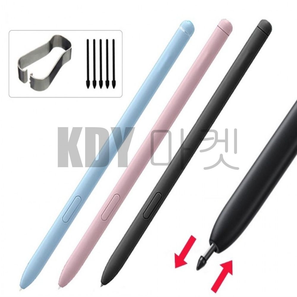 비즈모아코리아 갤럭시탭 S6 라이트 전용 터치펜 호환용 펜슬 Spen SM-P610 P615(펜촉 교체용 추가 제공)