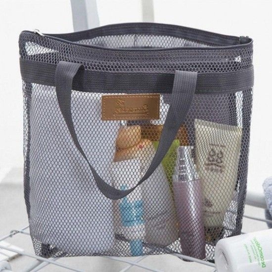 메쉬 수영가방 파우치 물빠짐 목욕가방 워시백 방수 소형 행잉 중형 대형 여행용 세면백