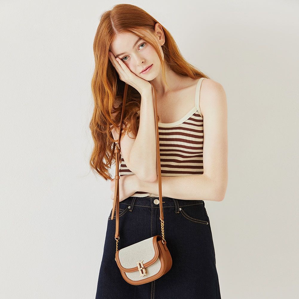 [미니 사이즈] JOELLE FALLIN 캔버스 MINI 크로스 TA (JHNCHE3BF832TA270)