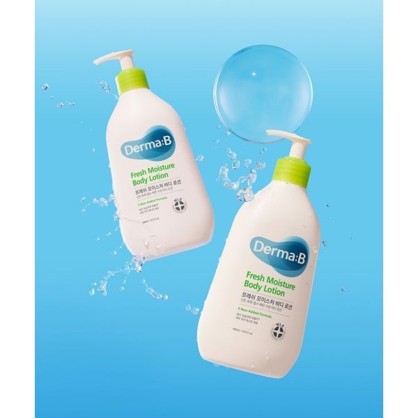 DERMAB 매장정품 DERMAB 프레쉬 모이스처 바디 로션 400MLX 2개 (내러티브 핸드크림50ML 증정)
