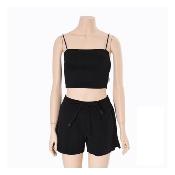 [레노마수영복]여성 크롭 비치 브라탑 CS2D901_BK 8019072