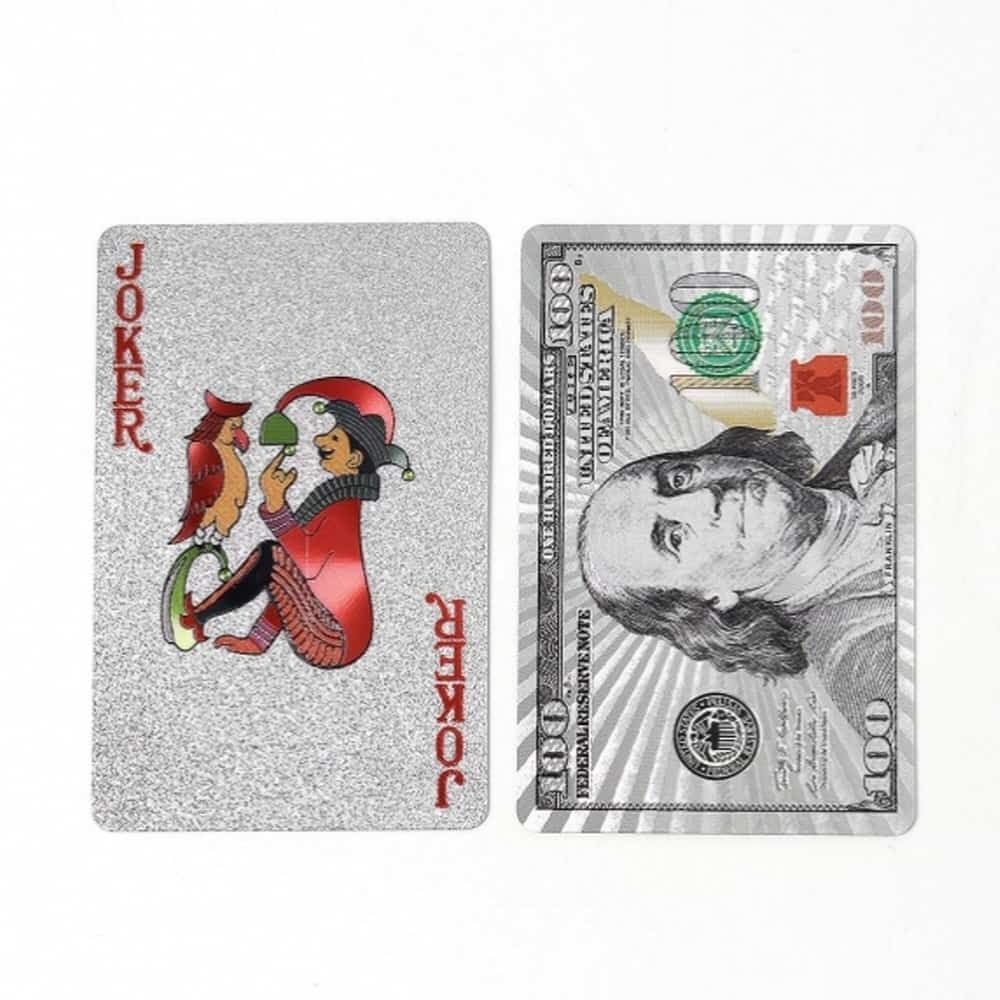 [왕판다스토어 협력업체][오늘출발] 케이스포함 실버 플레잉카드 포커카드추천 카드게임카드 실버카드 바둑이카드