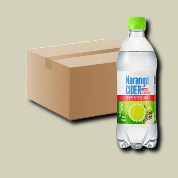 기타 나랑드사이다 그랜애플 제로 페트 500ml x 24개 대용량
