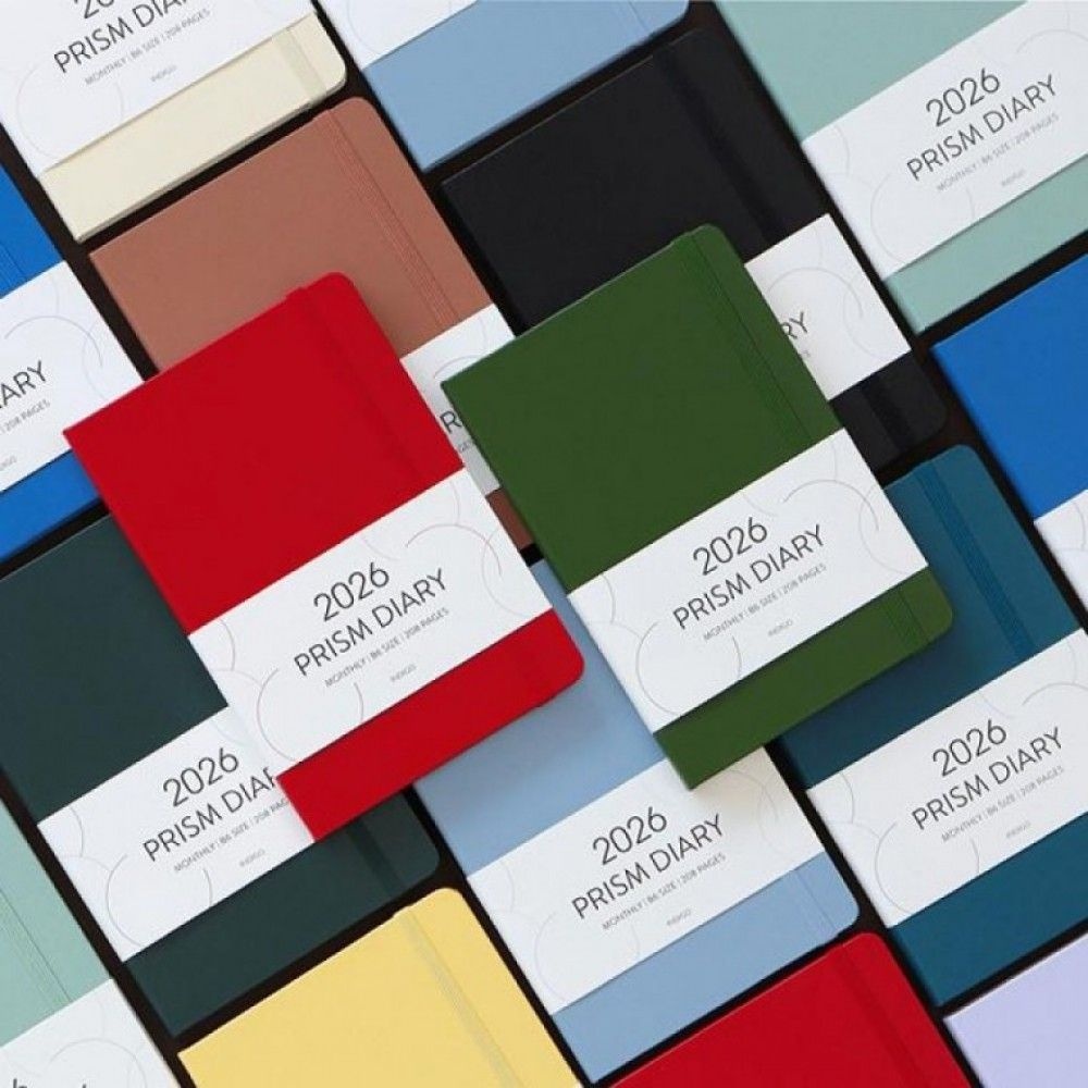 인디고 프리즘 월간 날짜형 다이어리 업무용 올해 신년 B6