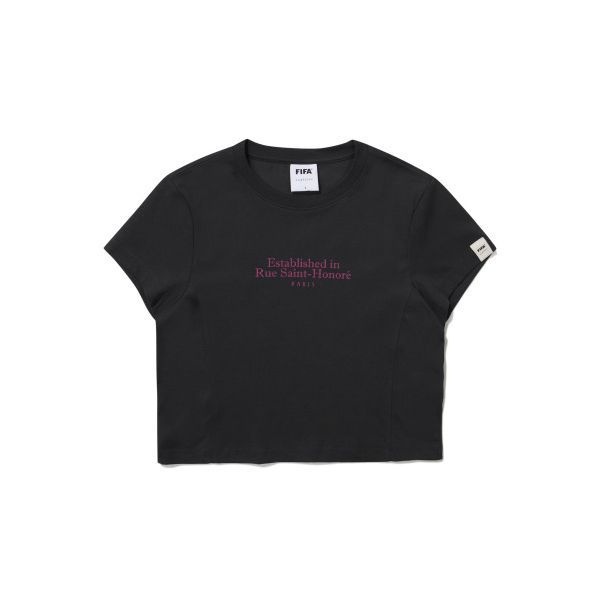 FIFA1904 [FIFA 1904] 우먼 슬림핏 크롭 반소매 티셔츠 그레이 (FF42TH19W_150) 747125