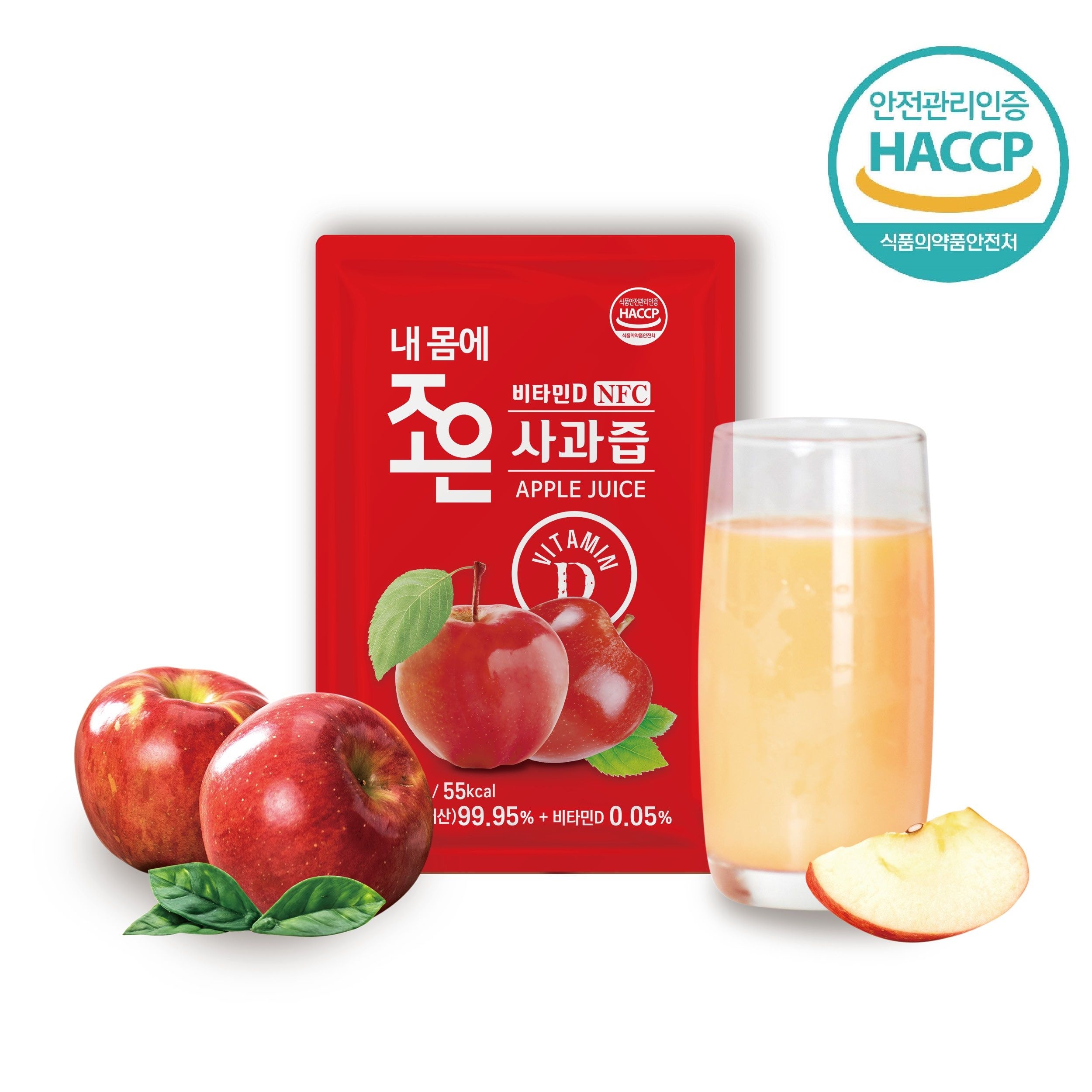 내몸에조은 비타민D 사과즙 100ml 30포