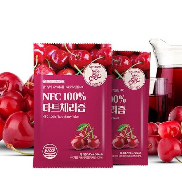 NFC 타트체리즙 70ml 100포 무첨가 저온착즙 건강즙 대용량 납품용 위탁 가능