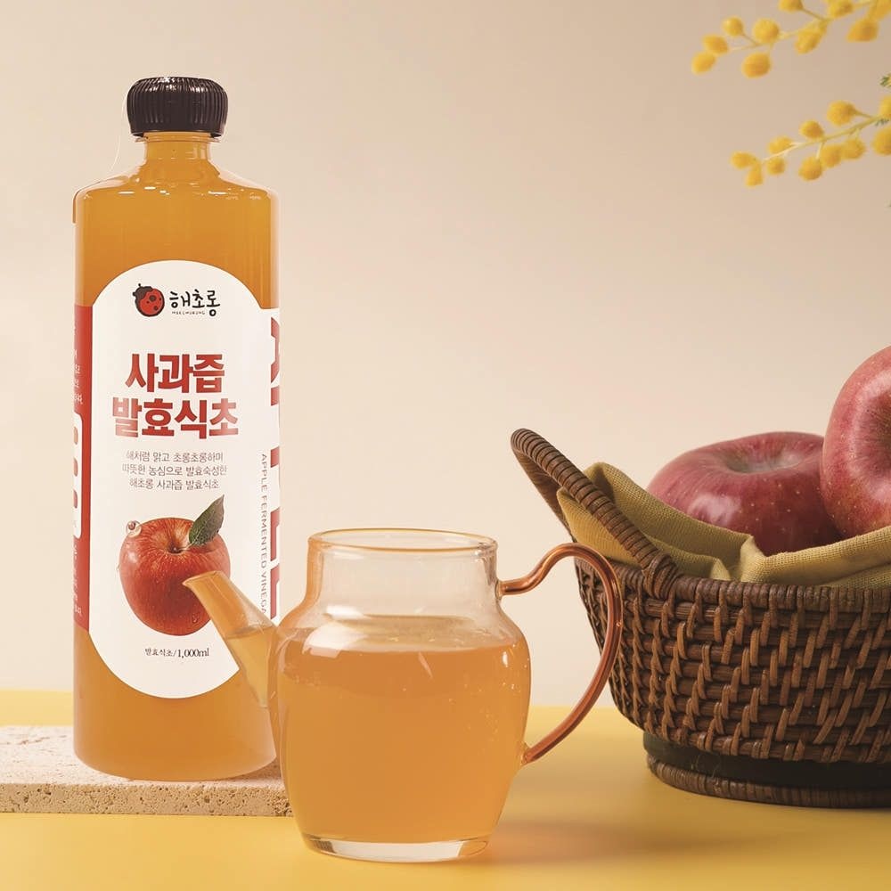 [해초롱] 사과100% 천연발효사과식초 1L