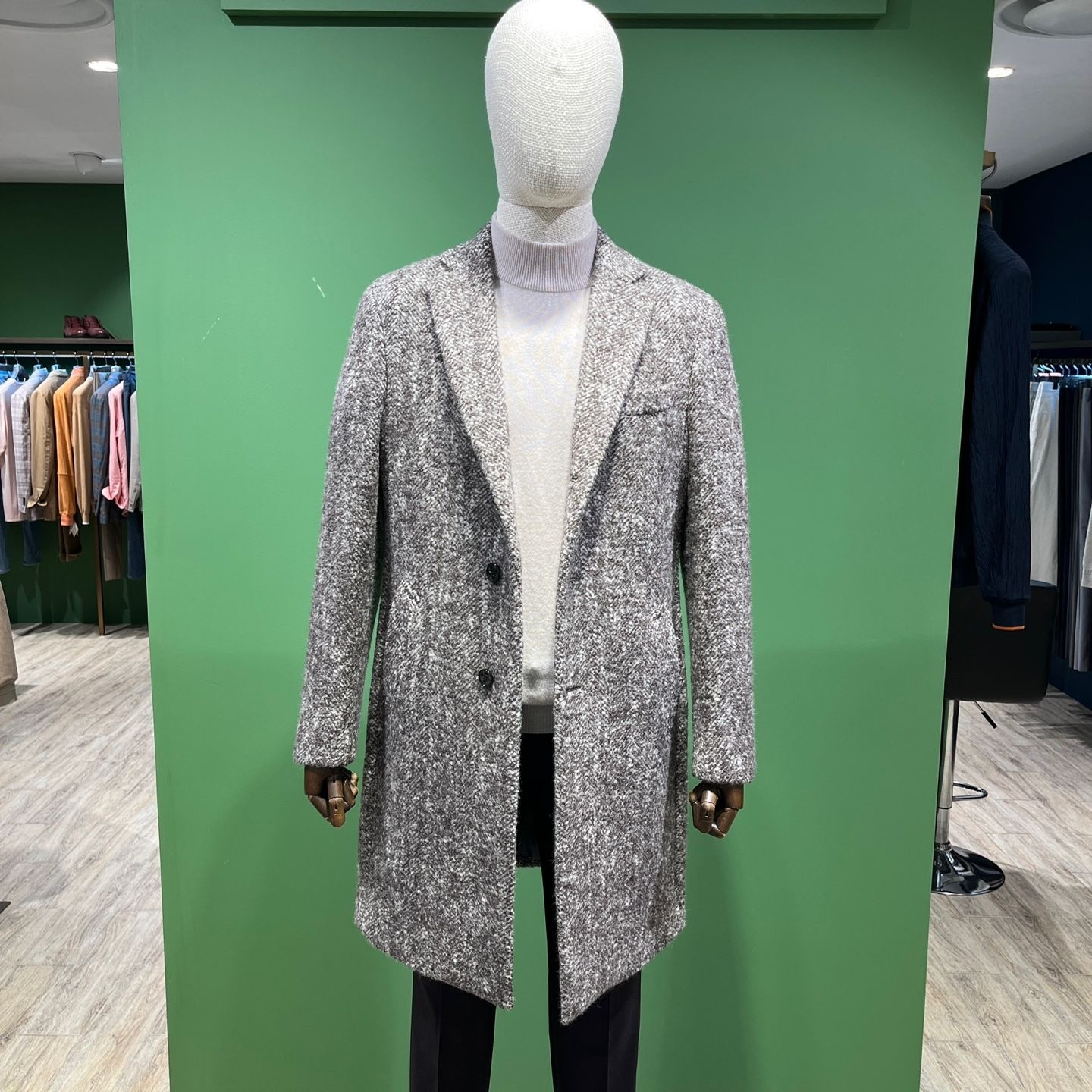 [롯데백화점] 빨질레리 (한정특가) F/W 알파카 브라운 고급 체스터코트 Peden PMDMBH55A BS LE1216121992