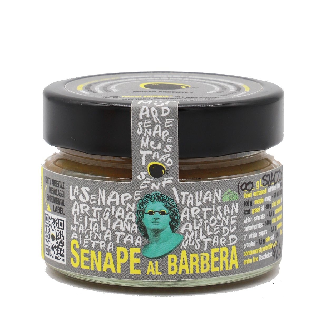 [해외] [Mosto Ardente] 모스토 아르덴테 바베라 와인 랑가 머스타드 100g [관부가세포함]