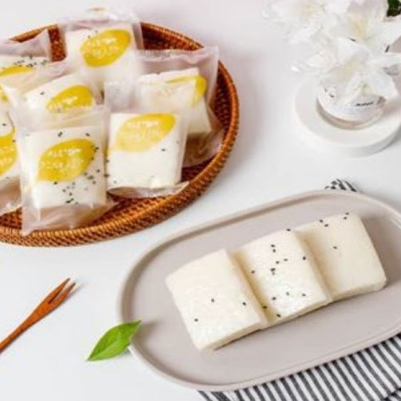 정성 심은 흰색기정떡/옥수수기정떡 15개