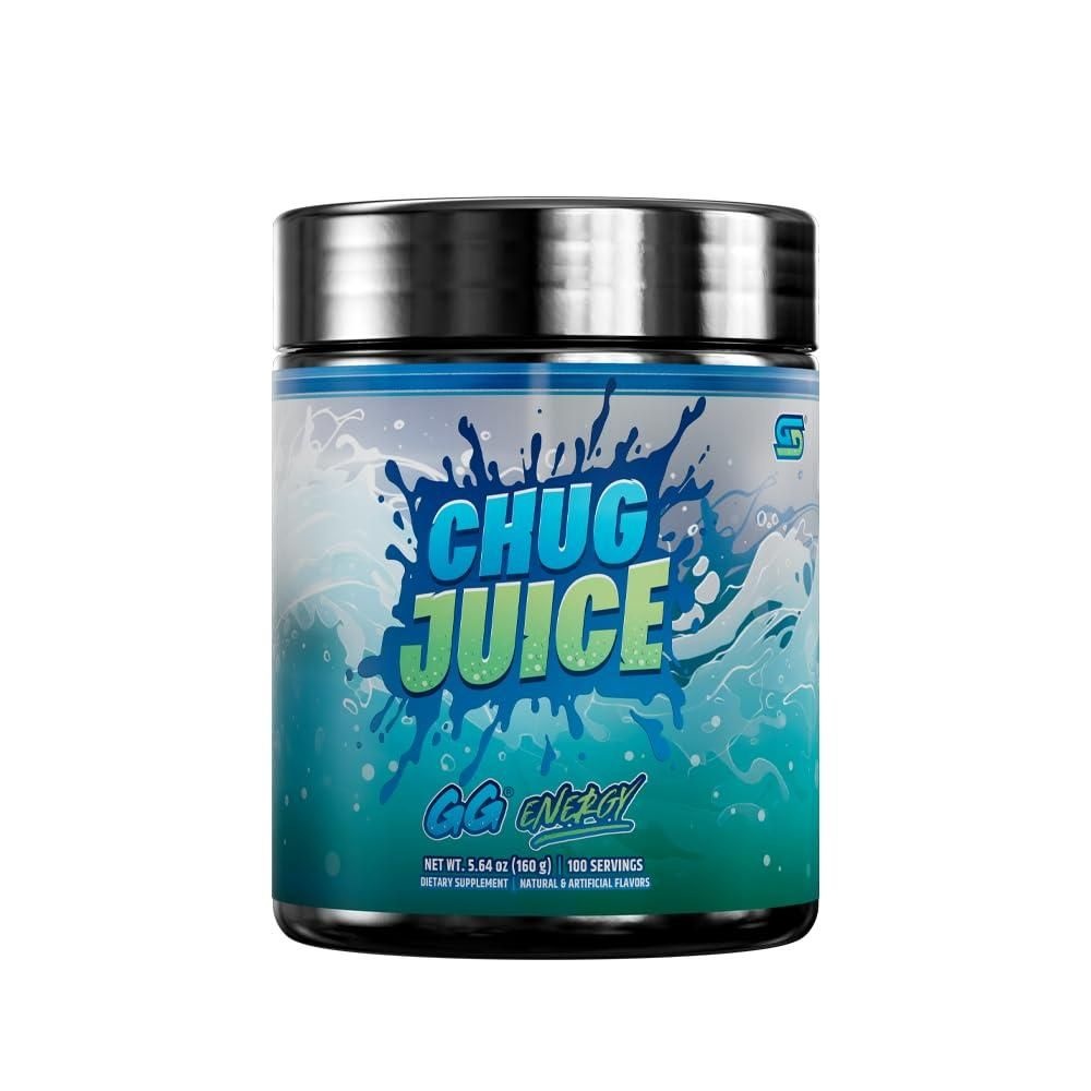 Gamer Supps [해외] Gamer Supps GG® 에너지 - LazarBeam의 Chug Juice(100회 제공량) - 케토 친화적인 게임 에너지 및 노오트로픽 블렌드, 무설탕