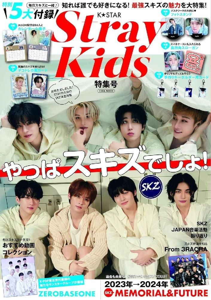 [해외] 스트레이키즈 굿즈 K STAR StrayKids 특집호 에이와 무크 EIWA MOOK 일본 잡지 japan magazine