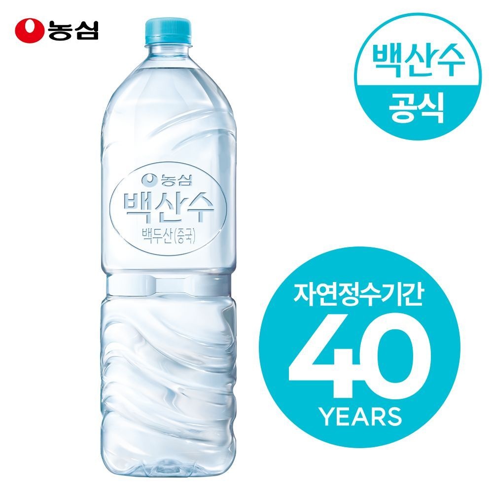 농심 백산수 2L 12병 (유/무라벨 랜덤) 생수