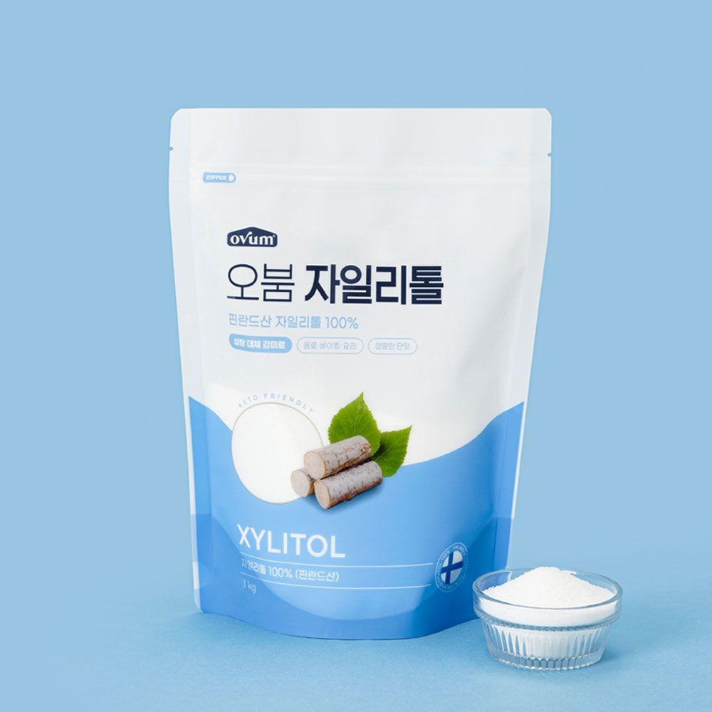 오붐 핀란드산100% 자일리톨 설탕대체 1kg 1개입