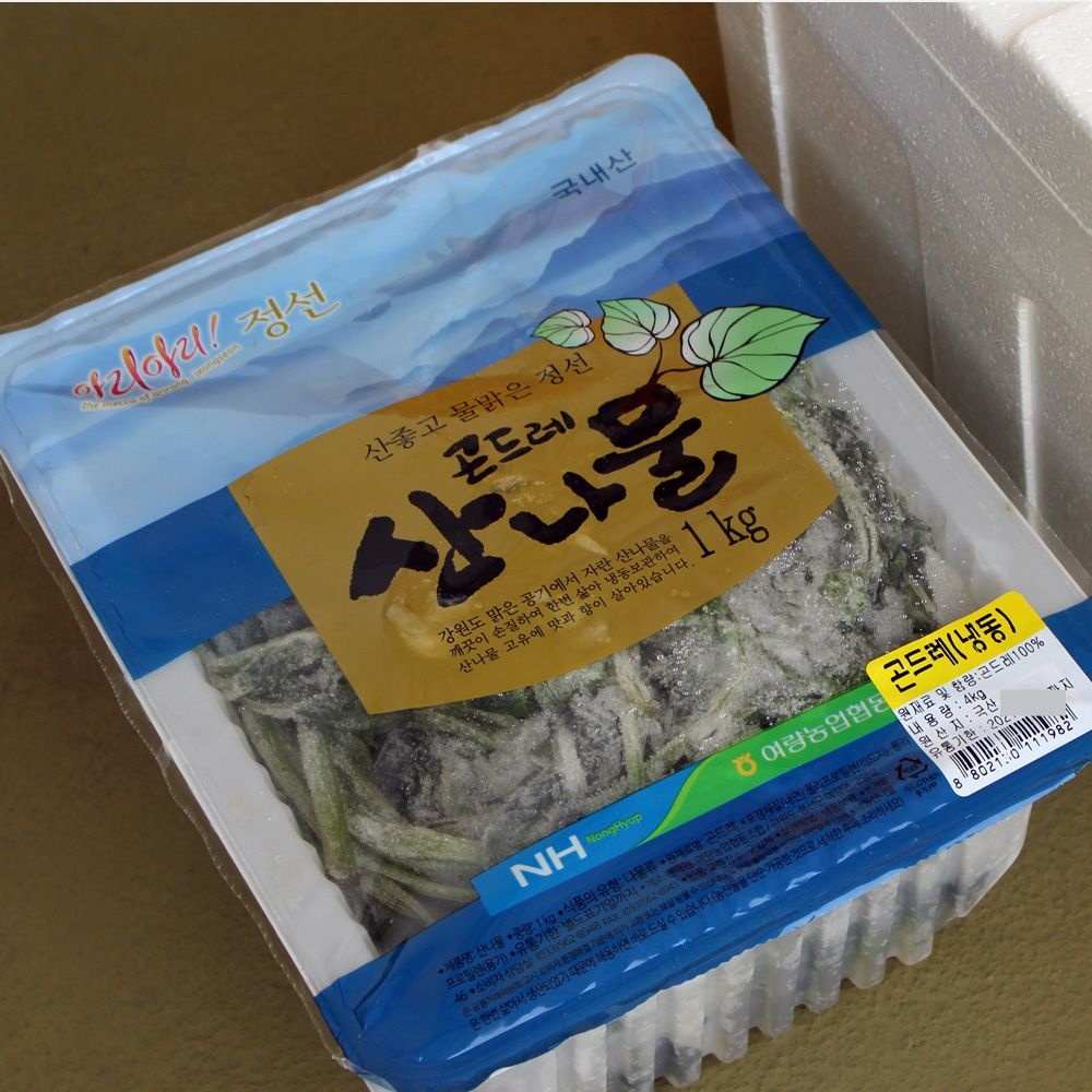 [오늘출발] 여량농협 강원도 정선 냉동 곤드레나물 4kg 데친 냉동나물