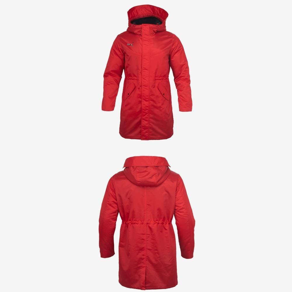 라푸마 푸마 플리스 후드 사파리 롱자켓 레드 패딩점퍼 남성점퍼 남자점퍼 방한복 아웃도어점퍼 남성코디 등산패딩