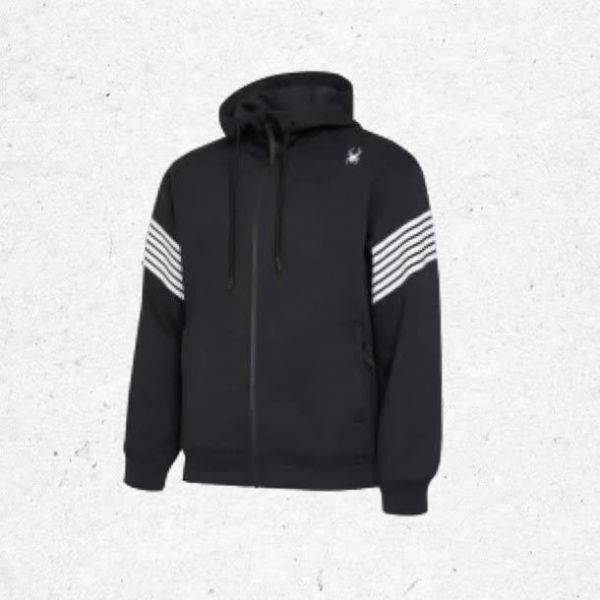 &lt;매장정품&gt; 스파이더 SPYDER 공용 슬리브 프린트 후드 집업 자켓 SPHFCNFT302UBLK 1348473