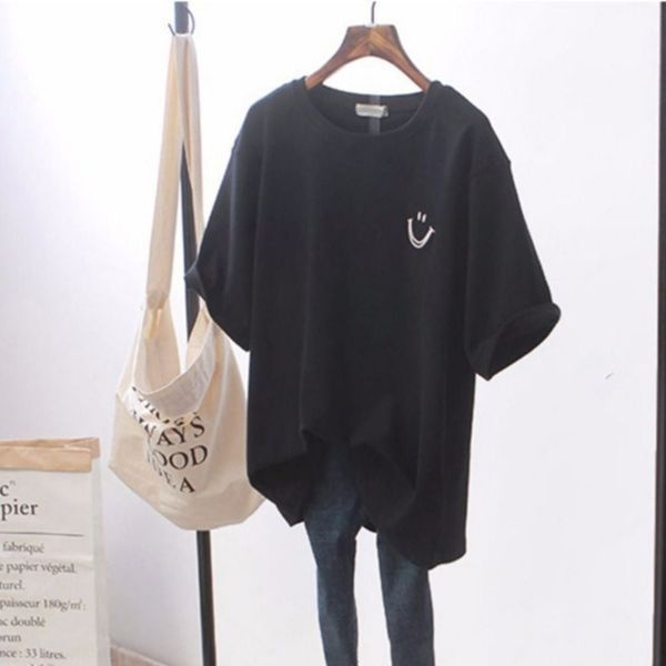 [하프클럽]모노무드 온나핏 스마일 반팔티셔츠 UC-0179