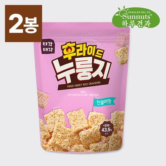 티각태각 후라이드 누룽지 인절미맛 200g 2봉 /고소함가득