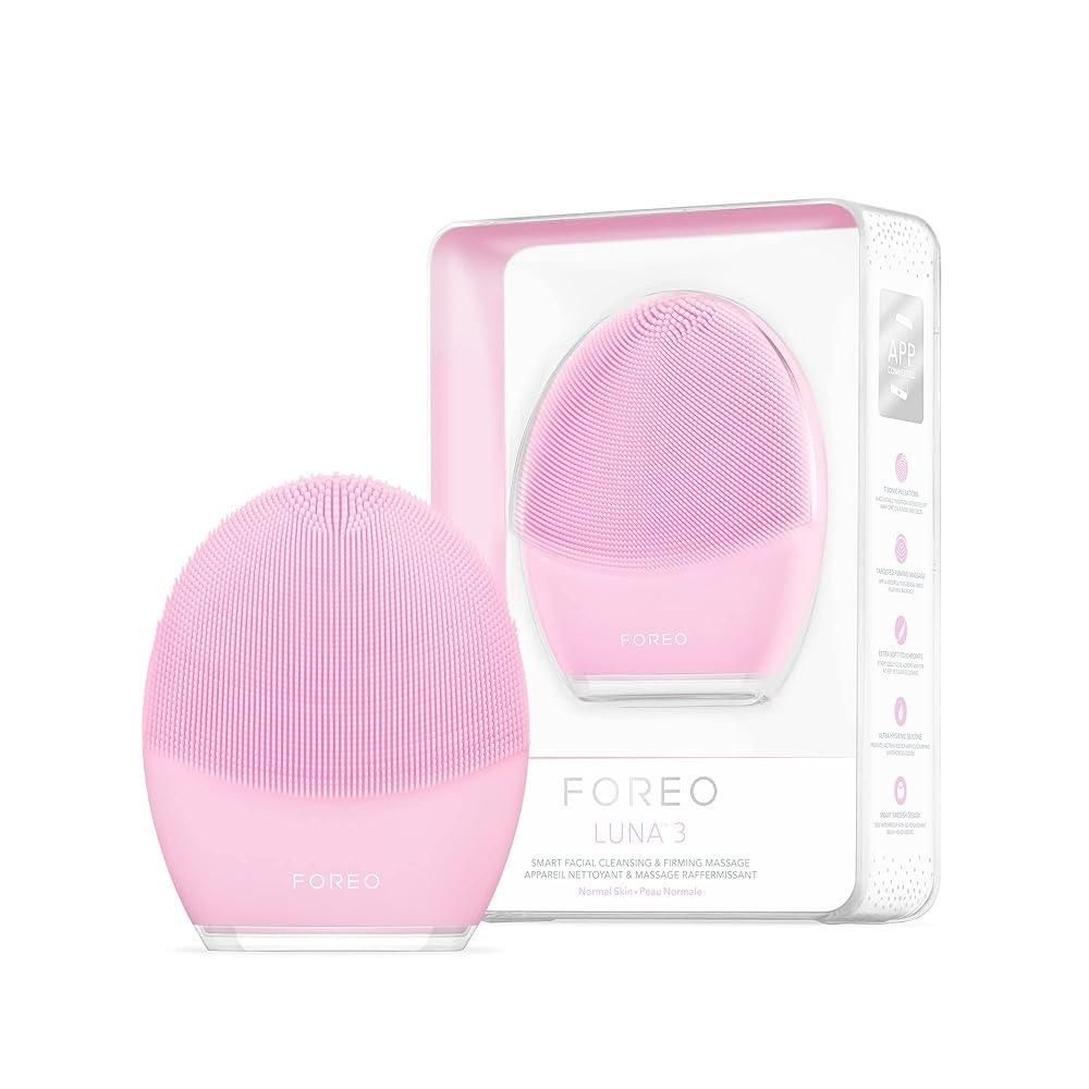 Foreo [해외] 포레오 루나3 보통 피부용, 스마트 페이셜 클렌징 퍼밍 마사지 브러시 가정 스파용