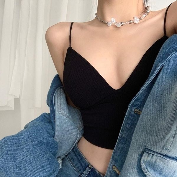 모노무드 [하프클럽]모노무드 할시 내장브라 튜브탑 크롭 이너 SD240517 티 나시 롱