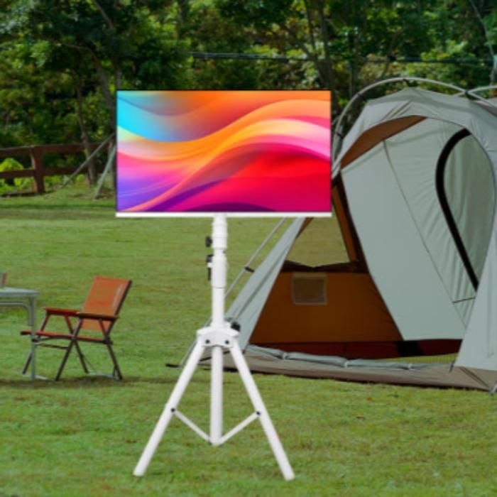 익스프레스럭코리아 와이드뷰 24인치 FHD 모니터 + 캠핑용 이동식 스탠드