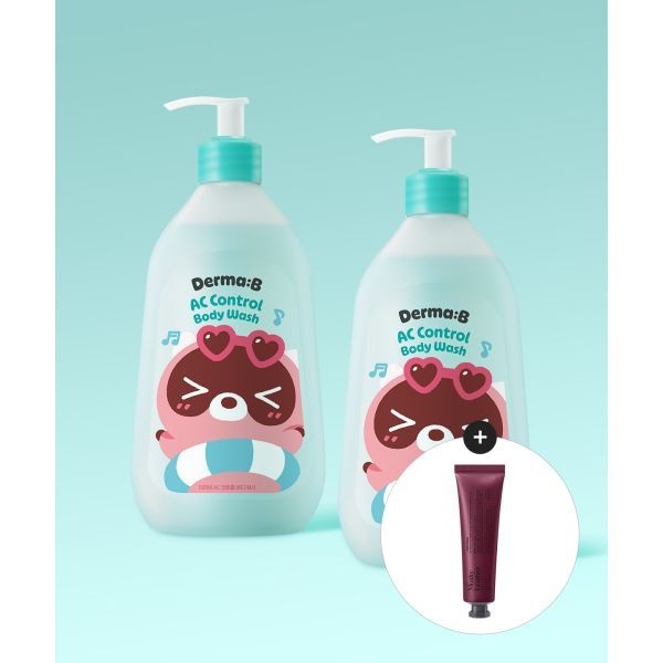 매장정품 DERMAB [X도구리] AC 컨트롤 바디 워시 420ML X 2개 (내러티브 핸드크림50ML 증정)