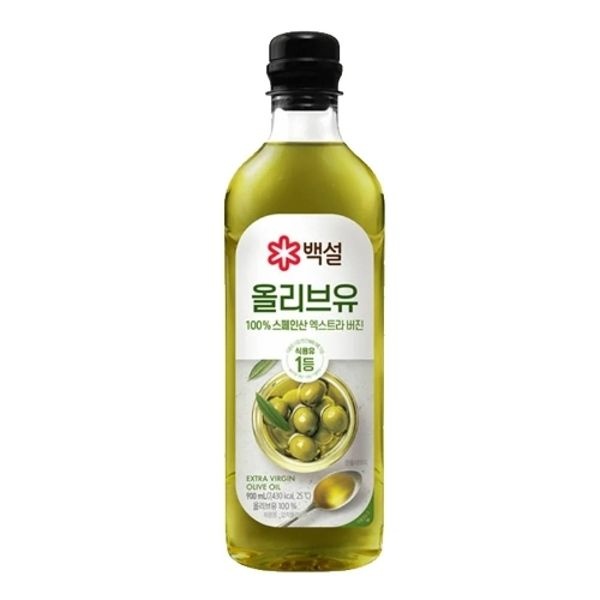 백설 압착 올리브유 900ml x 2개