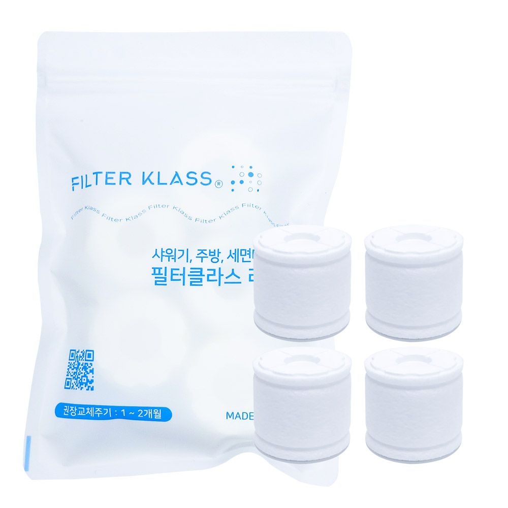 필터클래스 듀벨 쿡필 주방 코브라&핸디형 공용 녹물제거 호환필터 4개입