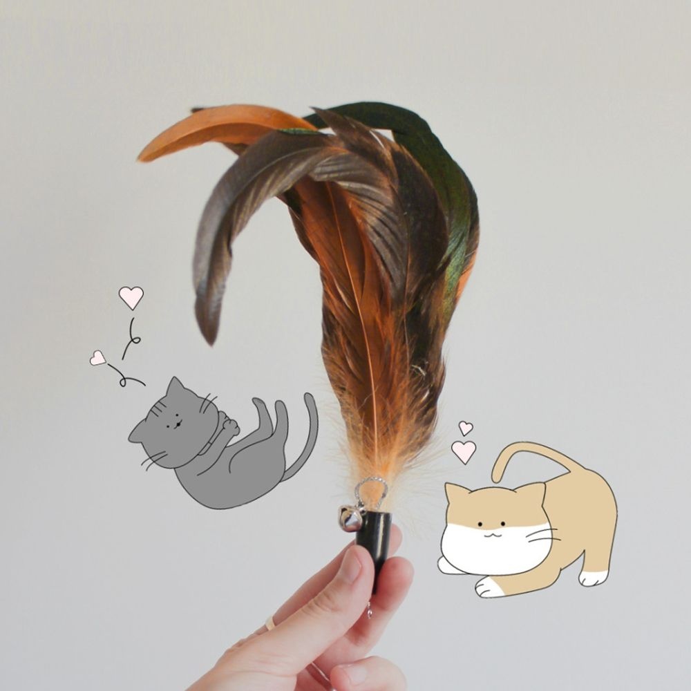 고양이장난감 깃털 리필 낚시대 스윙캣 플라잉캣