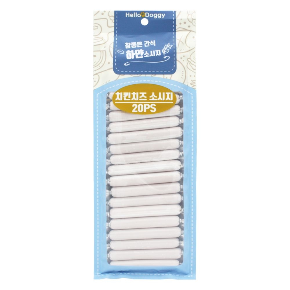 [오늘출발] 헬로도기 참좋은간식 하얀소시지 20P 치킨치즈 강아지간식