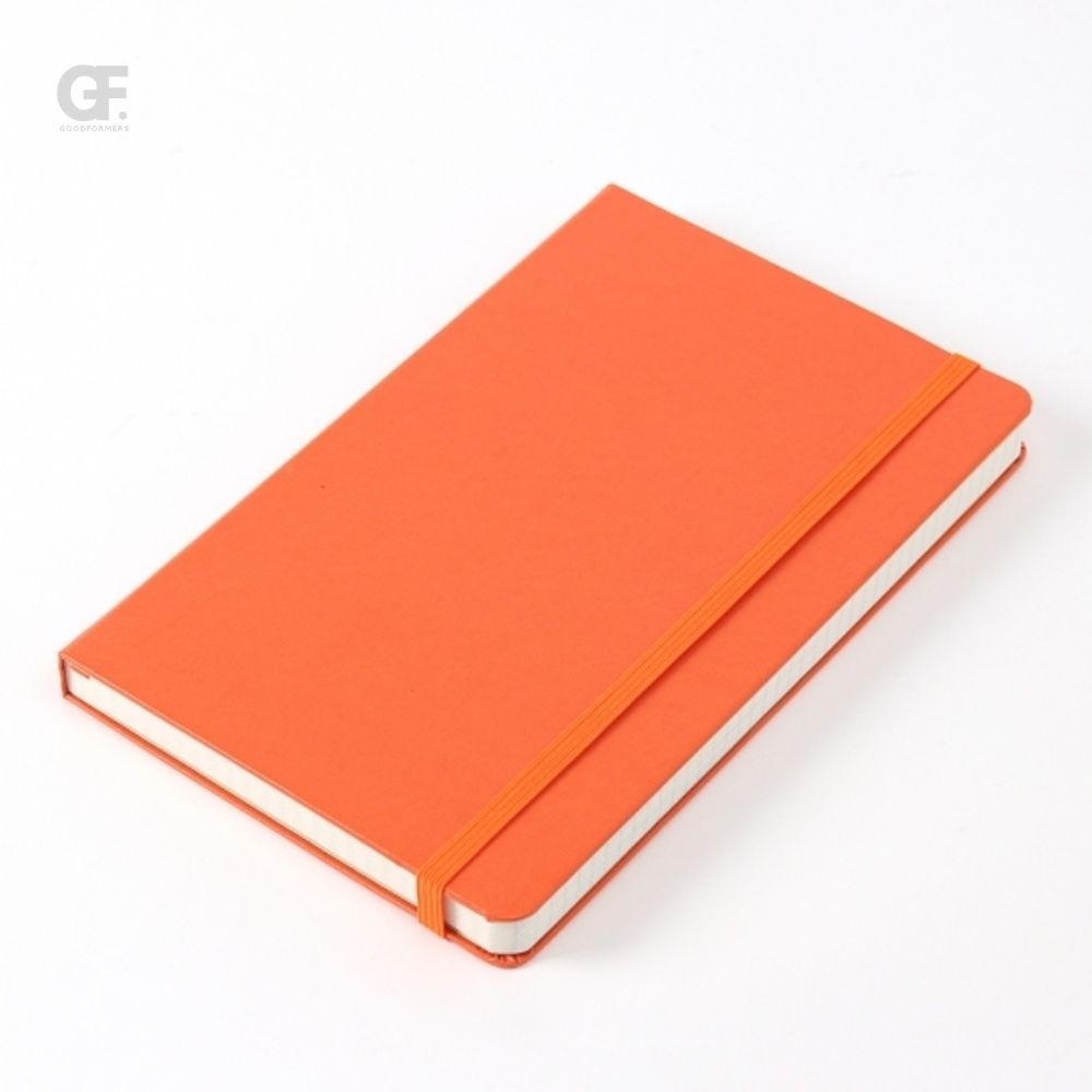 굿포머스 A5 모눈 밴드 노트(오렌지) 제본다이어리 양장노트 필기노트