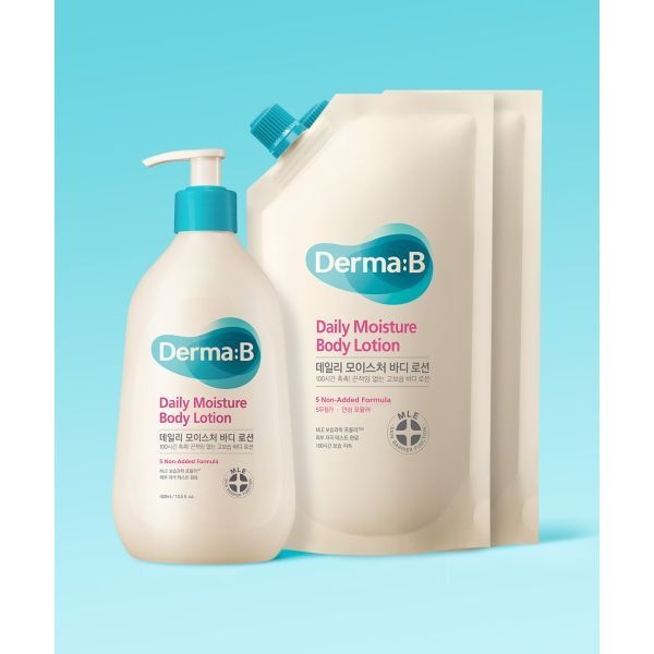 DERMAB 매장정품 DERMAB 데일리 모이스처 바디로션 400ML+리필 400ML 2개 (내러티브 핸드크림50ML 증정)
