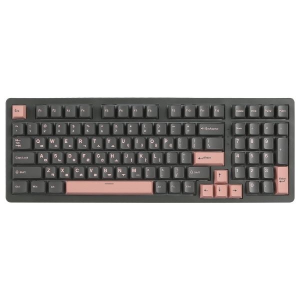 지클릭커 WK98 8K 풀윤활 무선 블루투스 기계식 머큐리 핑크 (제주바다, 37g)