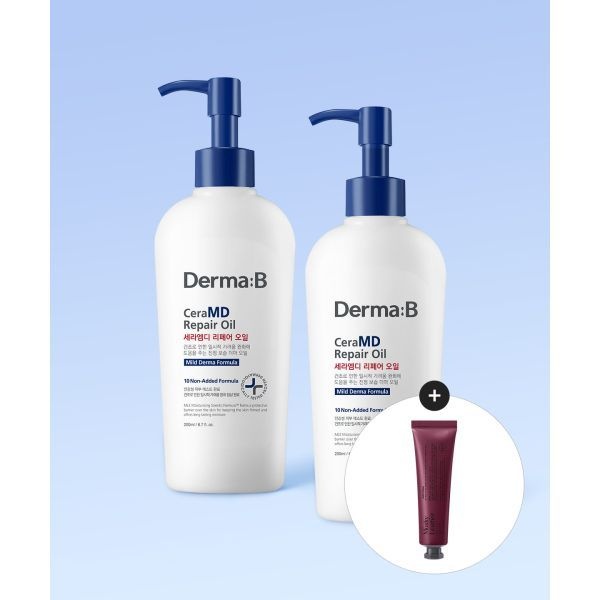 DERMAB 매장정품 DERMAB 세라엠디 리페어 오일 200MLX 2개 (내러티브 핸드크림50ML 증정)