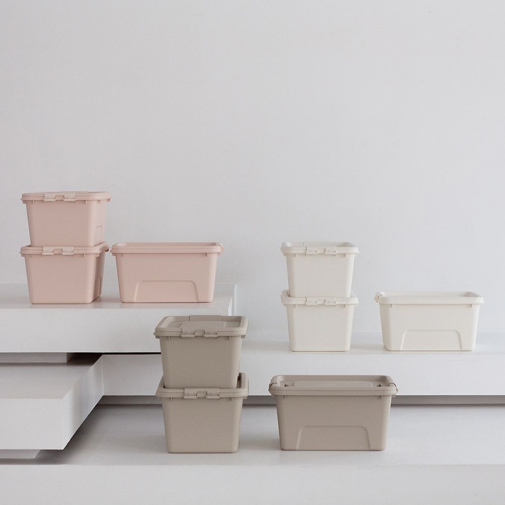 리빙숲 온도 리빙박스 수납정리함 72L 2+2 세트