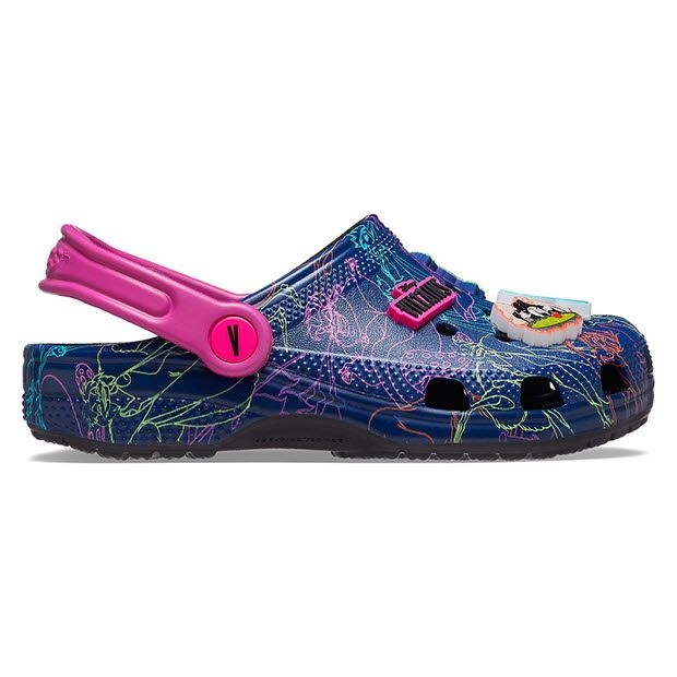 크록스 클래식 디즈니 빌런즈 클로그 키즈 샌들 슬리퍼 207722-001