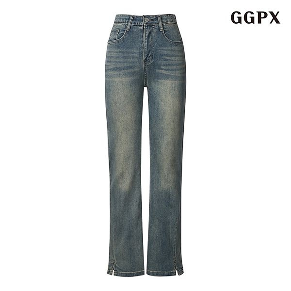 워싱 데일리 부츠컷 슬림핏 데님롱 팬츠 (GODTA002D)