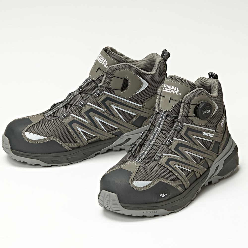 상품상세참조 내셔널피피이 NP-601 그레이 중단화 다이얼 초경량 발편한 와이덴 안전화 공구왕 황부장 작업화