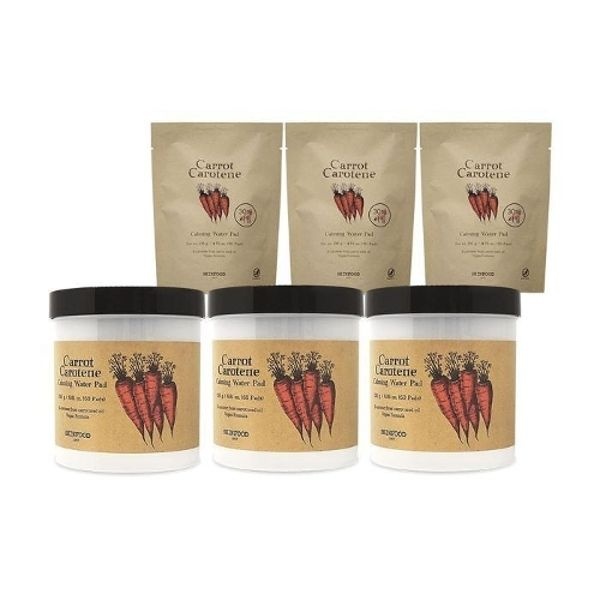 스킨푸드 캐롯 카로틴 카밍 워터 패드 60매 + 30매(리필) 당근패...