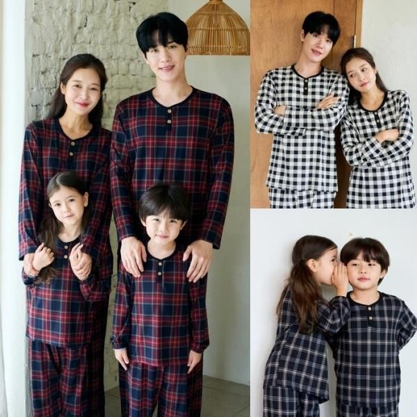 [셀러허브 언더웨어] 가족 커플 피치기모잠옷 극세사 수면 빅사이즈 홈웨어