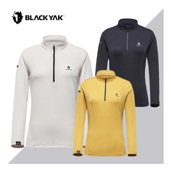 블랙야크 여성 간절기 기능성 집업 티셔츠 M폴라텍AWC집업티-1BYTSS4502 736232