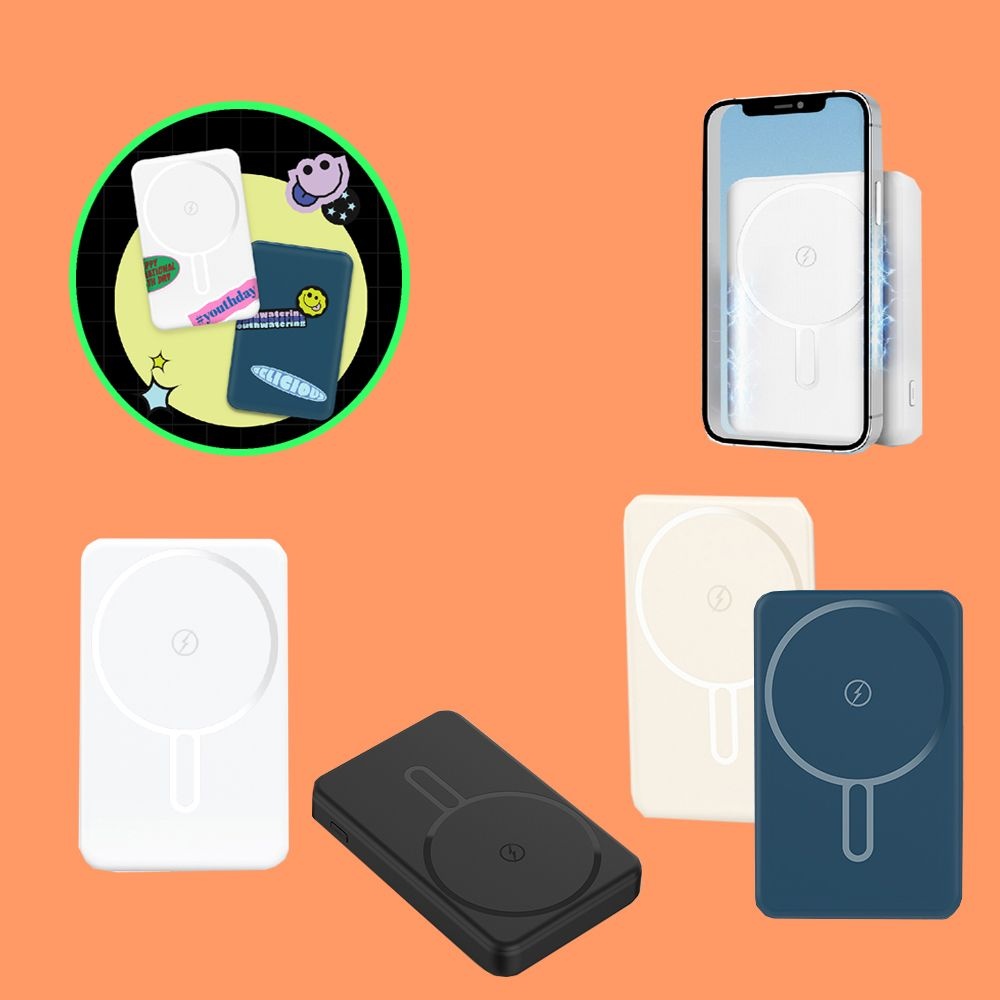 [온누리상품] 스마텍 맥세이프 고속 충전 PD 20W 보조배터리 10000mAh 유무선 동시 충전 4칼라