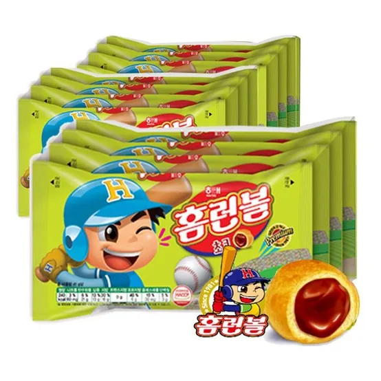 홈런볼 41gX16봉/ 달달한 초코슈 과자/ 아이간식 / 쟁여놓기좋은과자 / 방학간식 / 탕비실과자