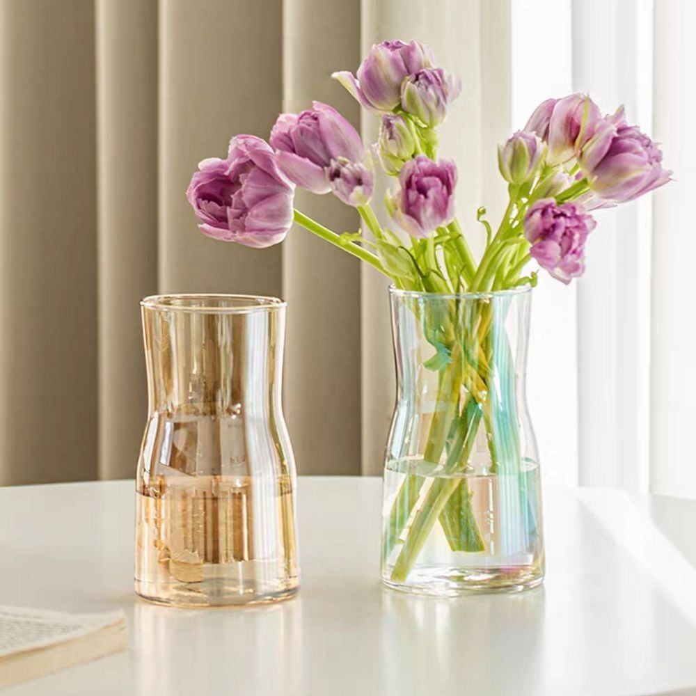 엔에스24협력업체 오제토 꽃병 프리즘 오브제 유리화병 vase 미드센추리 화병 인테리어