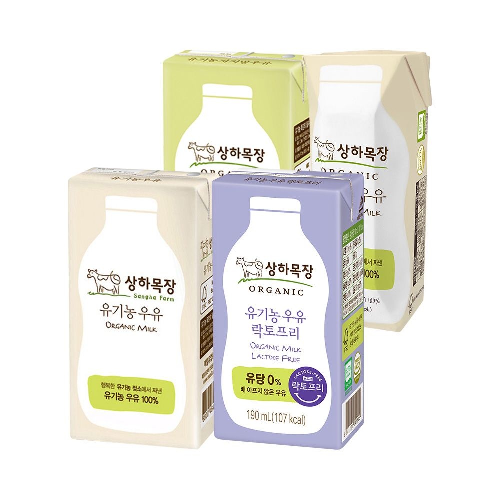 상하목장 유기농우유 4종 125ml/200ml 24팩+24팩 골라담기 (상하 유기농우유 125ml 24팩)